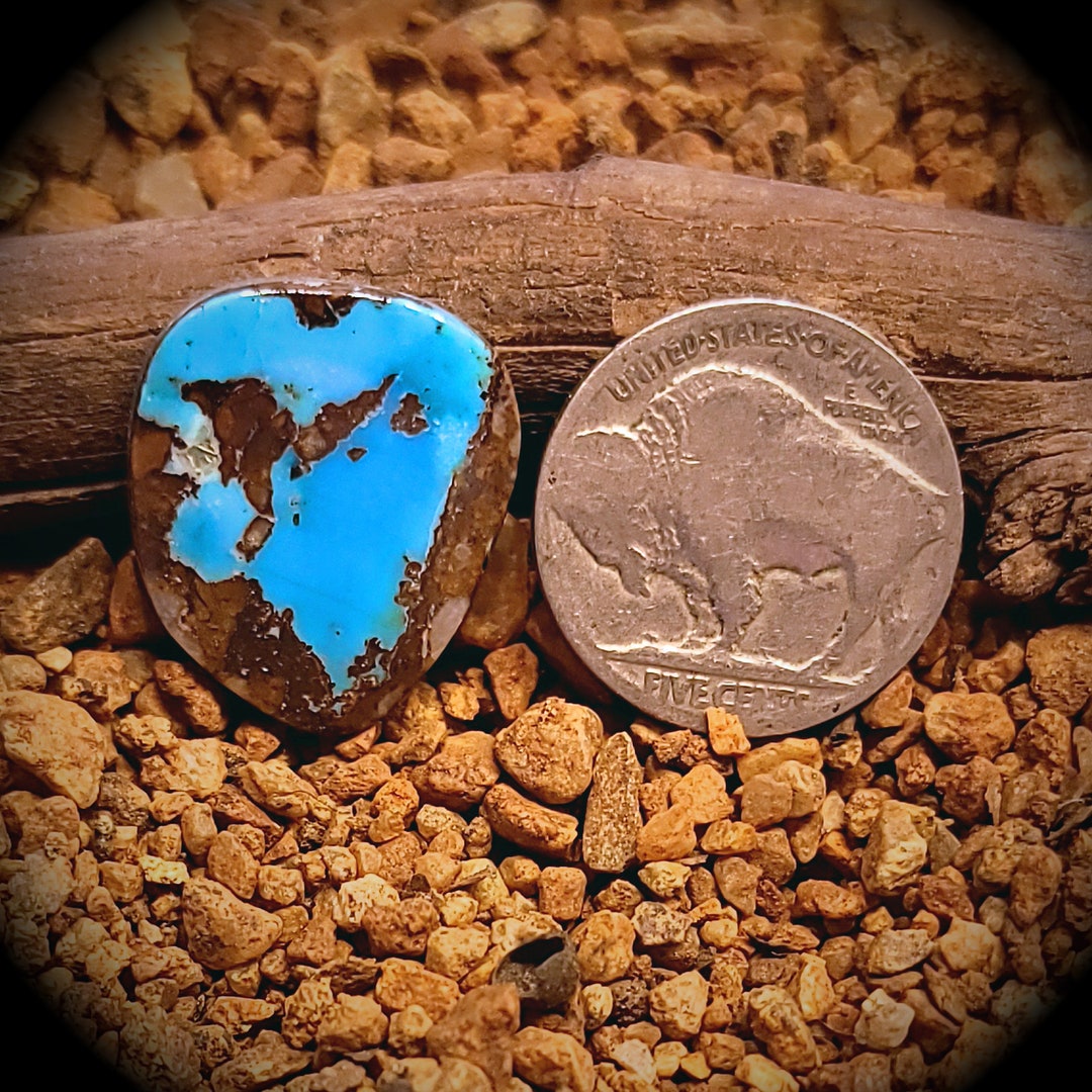 Rare Morenci Turquoise. Blue Turquoise Cabochon. 11 Carats. Etsy