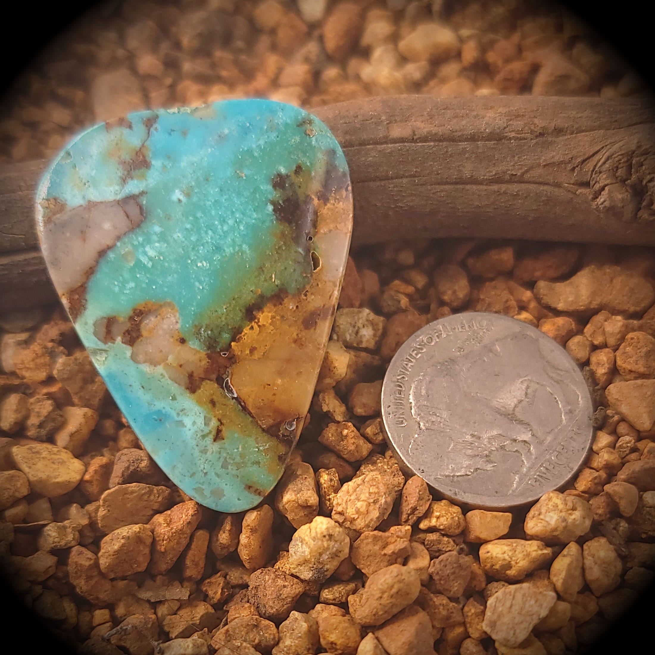 Rising Phoenix Turquoise. Real Turquoise Cabochon. Blue Turquoise