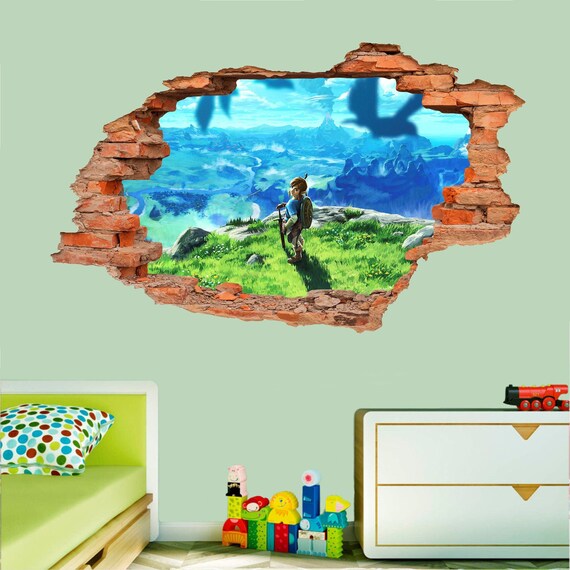 The Legend Of Zelda Wall Sticker Wall Decal Wall Decor Wall Etsy
