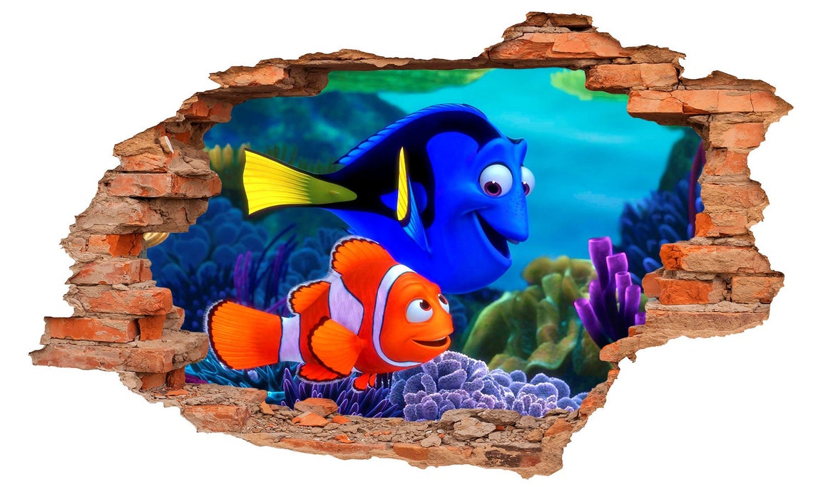Finding Nemo Wall Sticker Wall Decal Wall Art Wall Decor Wall | Etsy