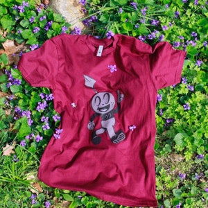 Maroon Red Reflective 3m Seedman Tee