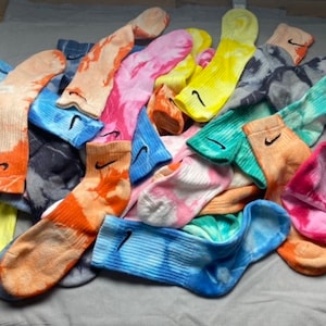 CREW MIX & MATCH - Custom Nike Hand-Dyed Socks | Custom Crew Socks for Sneakers | Made to Order