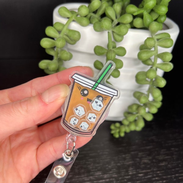 Iced coffee Shaker Badge reel