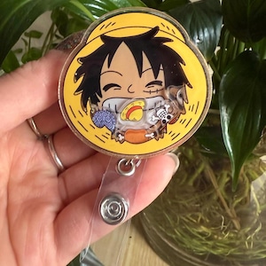 One Piece Anime Shaker Badge Reel