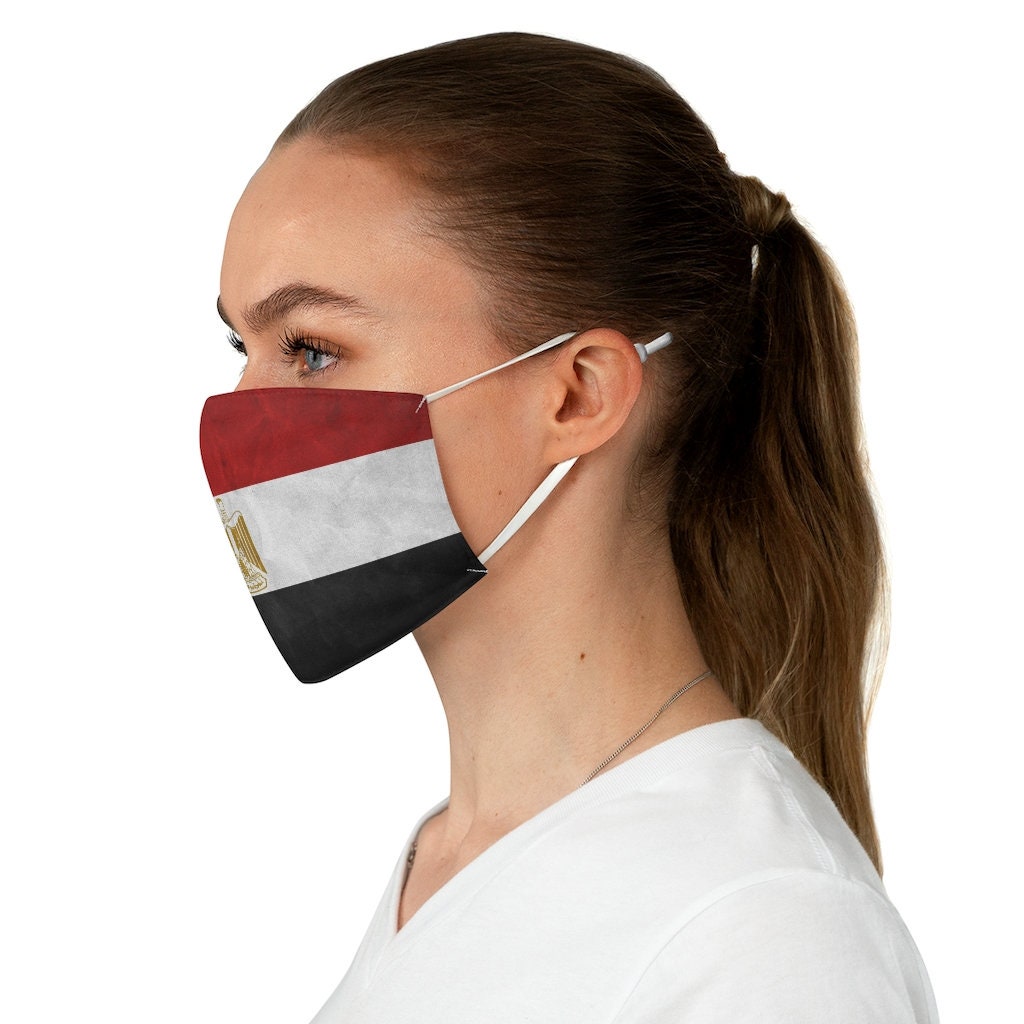 Egypt Flag Fabric Face Mask Etsy