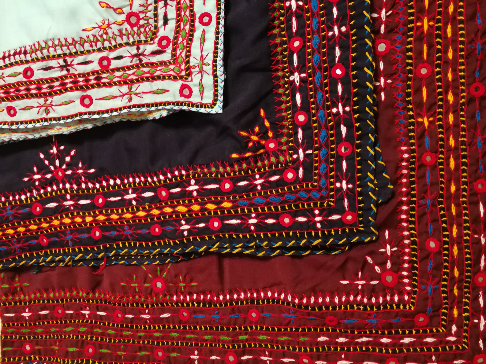 Handmade Pakistani Sindhi Embroidered Stole Wrap Shawl Chaader Etsy