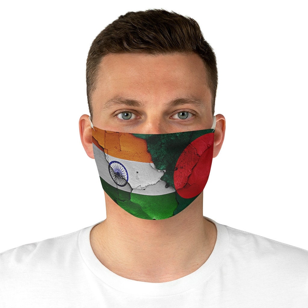 Fabric Face Mask India Bangladesh Flag Etsy