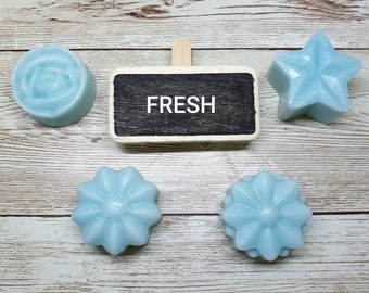 Fresh fragranced Soy Wax Melt, set of 4 melts, inspired by the laundry, fresh washing, designer laundry inspired fragrance, mothersday gift