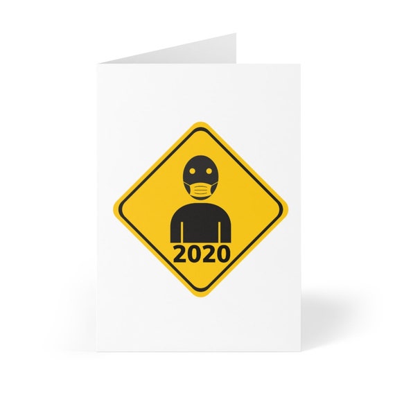 Greeting Cards (8 pcs) - 4- I'm over 2020, zoomed out, covid, stay-at-home, corona