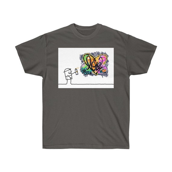 Unisex Ultra Cotton Tee - graffiti, urban, cool, summer, spring, vacation, city, young, gift, t-shirt,love