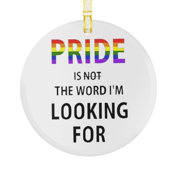 Glass Ornament - Pride