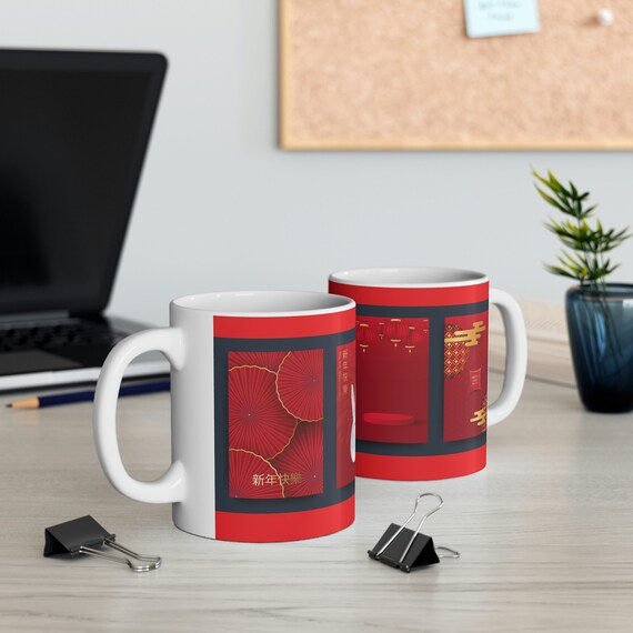 Mug 11oz - chinese new year, rabbit, year of the rabbit, 2023, vietnam, korea, taiwan, china, new year, gift, family, friend, v6,lunar
