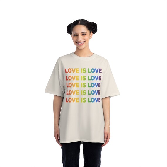 Beefy-T®  Short-Sleeve T-Shirt - love is love, Activism, Civil Rights, LGBTQ+, Pride, Proud, June, march, equality, diversity, gift