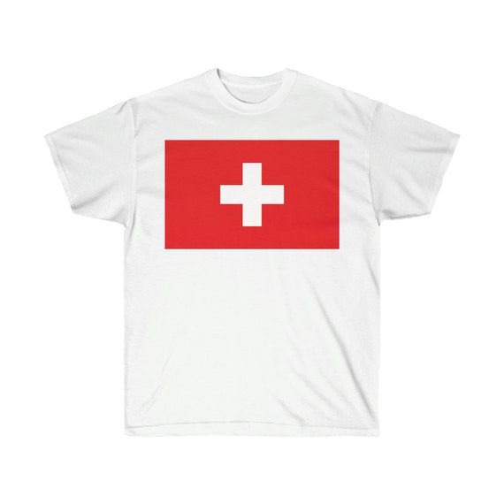 Unisex Ultra Cotton Tee - cow, alps, swiss, switzerland, farmer, gift, swiss american, travel, friend