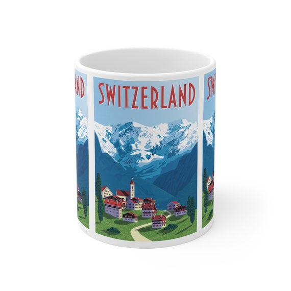 Mug 11oz - Swiss wear, alps, switzerland, schweiz, suisse, travel, vacation, Swiss abroad, Swiss-American, mug