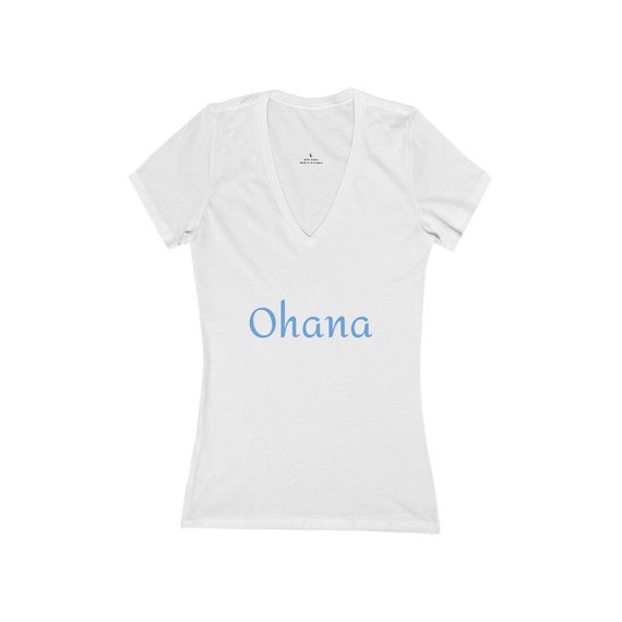 Women's Jersey Short Sleeve Deep V-Neck Tee - 184