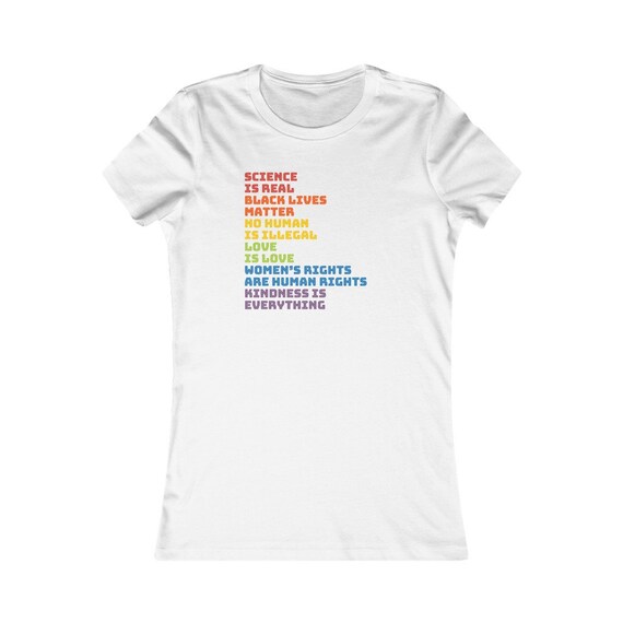 Women's Favorite Tee - show your LGBTQ pride (proud, june, gay, bi, trans, non binary, march, celebrate, juneteenth, blm)