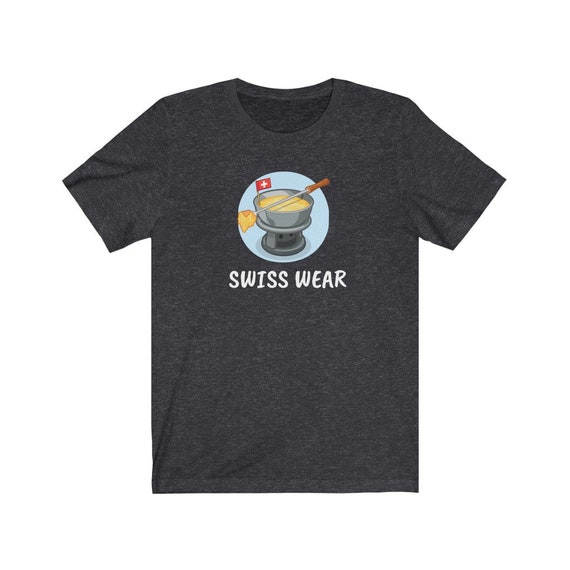 Unisex Jersey Short Sleeve Tee- SWISS WEAR- for Switzerland lover, Swiss-Americans, Swiss-Abroad, Swiss