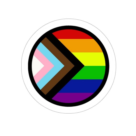 Kiss-Cut Stickers - lgbtq, lgbt, rainbow, flag, progress, diversity, equality, gay rights