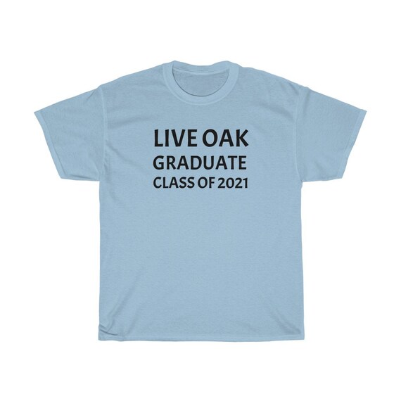 Unisex Heavy Cotton Tee - graduation, graduate, 2021, high-school, morgan hill, gift idea, t-shirt, live oak