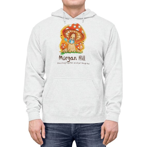 Unisex Lightweight Hoodie - stay strong, motivational, gift idea, mushroom, morgan hill, gilroy, mark hoffmann, covid, outdoor