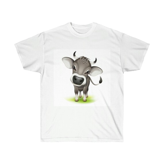 Unisex Ultra Cotton Tee - cow, alps, swiss, switzerland, farmer, gift, swiss american, travel, friend