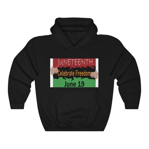 Unisex Heavy Blend Hooded Sweatshirt - Juneteenth- celebrate, gift idea, fun, funny, inclusiveness, diversity