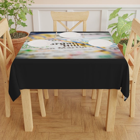 Table Cloth - Morgan Hill, 95037, California, family, friends, gift, souvenir