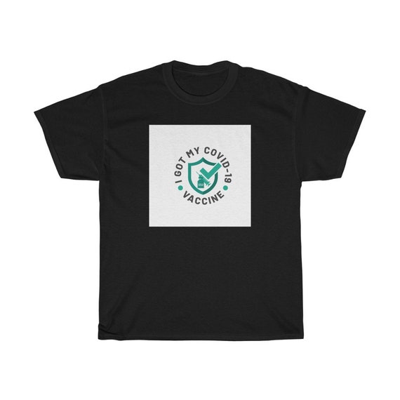 Unisex Heavy Cotton Tee - vaccine, vaccinated, 2021, covid-19, covid, shot, spring, summer, fun, gift idea, t-shirt