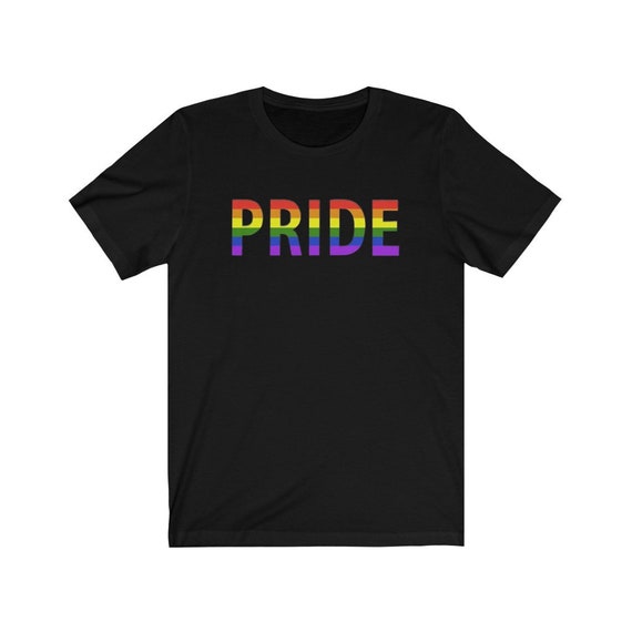 Unisex Jersey Short Sleeve Tee - show your pride- wear with pride, proud, LGBTQ, couples, same-sex, love is love, gift, diversity, inclusive