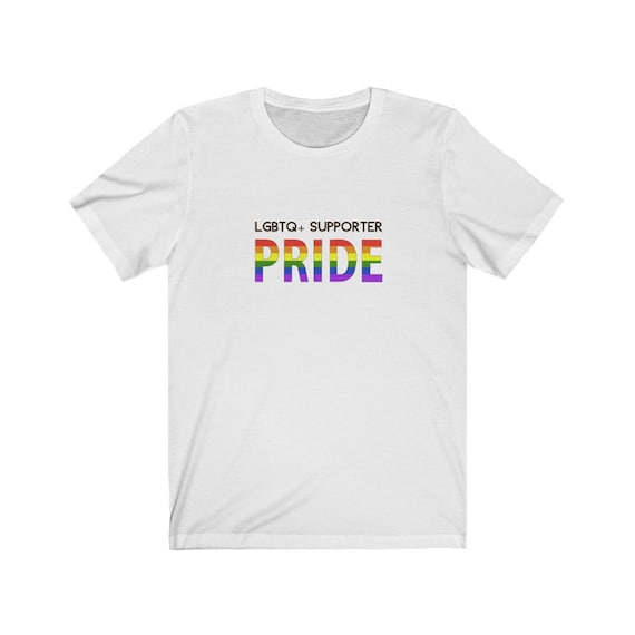 Unisex Jersey Short Sleeve Tee- wear with pride, proud, LGBTQ, couples, same-sex, love is love, gift, diversity, inclusive