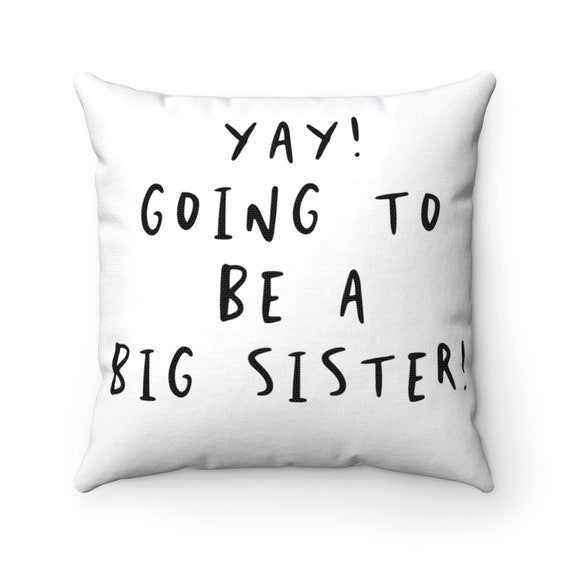 Spun Polyester Square Pillow - P4- baby, shower, birth, family, gift, sibling, mother, father, dad, mom, parents, new baby- child, children