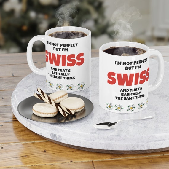 Ceramic Mugs (11oz15oz) - Swiss, Suisse, Schweiz, Svizzera, Switzerland, Swiss fan, travel, gift, family, abroad, Swiss wear, fun