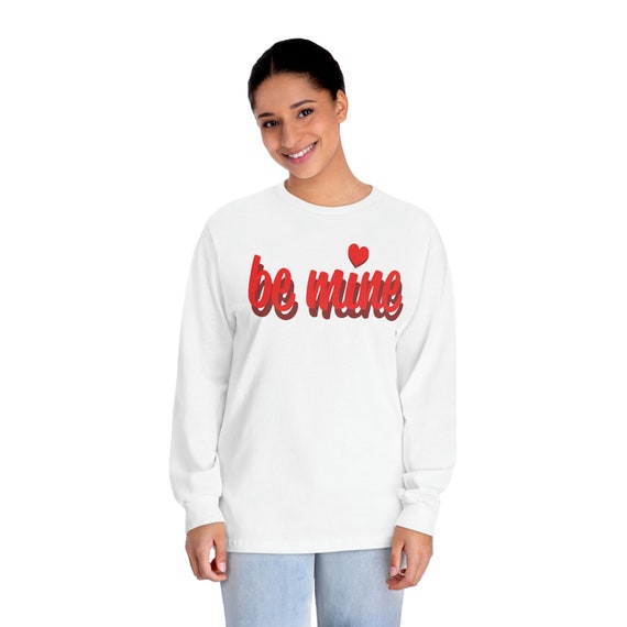 Unisex Classic Long Sleeve T-Shirt - love, friendship, spouse, family, be mine, friend, valentine, wife, husband, love is love