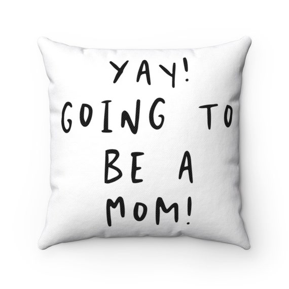 Spun Polyester Square Pillow - P5- baby, shower, birth, family, gift, sibling, mother, father, dad, mom, parents, new baby- child, children