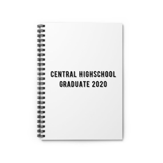 Spiral Notebook - Ruled Line - 5- for graduation, graduates, can get localized, college, high-school, university
