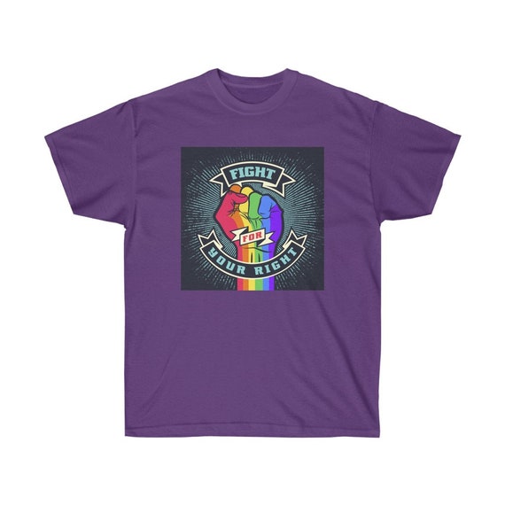 Unisex Ultra Cotton Tee - Pride- wear with pride, proud, LGBTQ, couples, same-sex, love is love, gift, diversity, inclusive