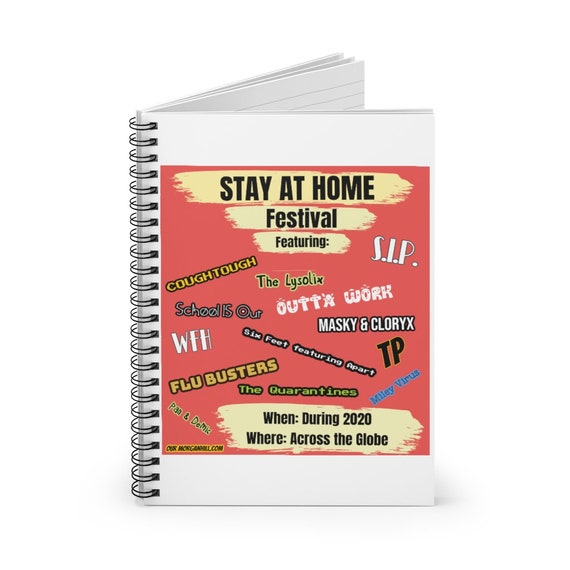 Spiral Notebook - Ruled Line - 28- I'm over 2020, zoomed out, covid, stay-at-home, corona