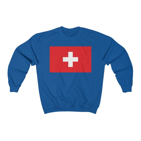 Unisex Heavy Blend Crewneck Sweatshirt - Switzerland, Swiss Abroad, Schweiz, Suisse, fan, travel, souvenir, camping, outdoors, gift