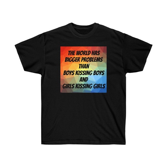 Unisex Ultra Cotton Tee - show your LGBTQ pride (proud, june, gay, bi, trans, non binary, march, celebrate, pride wear)