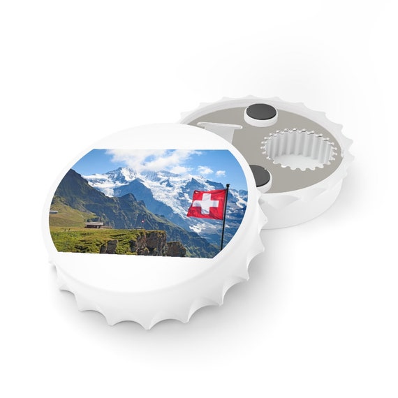 Bottle Opener - Switzerland, Swiss, birthday, gift, holidays, celebrate, friendship, Schweiz, Suisse, holiday, vacation, souvenir