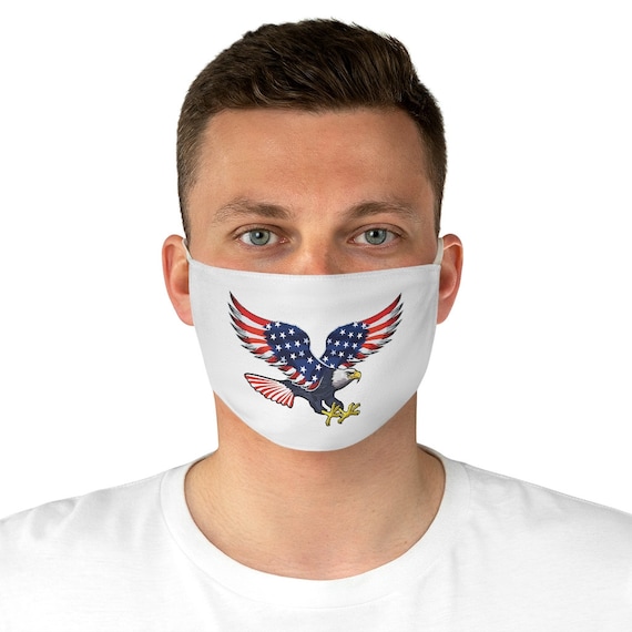 Fabric Face Mask - July 4th, freedom, united, usa, united states, flag, patriotic, celebrate, proud, american