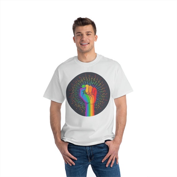 Beefy-T® Short-Sleeve T-Shirt - show your pride (proud, blm, pride, celebrate, equality, diversity, lgbtq)
