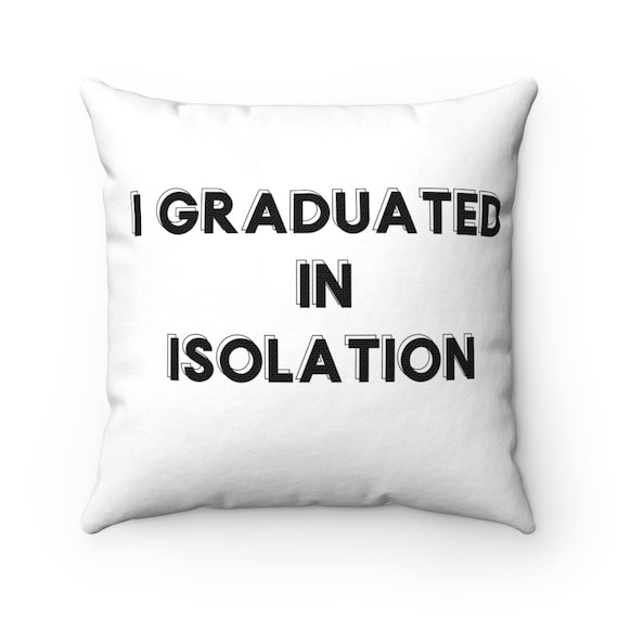 Spun Polyester Square Pillow - 165- for graduation, graduates, can get localized, college, high-school, university
