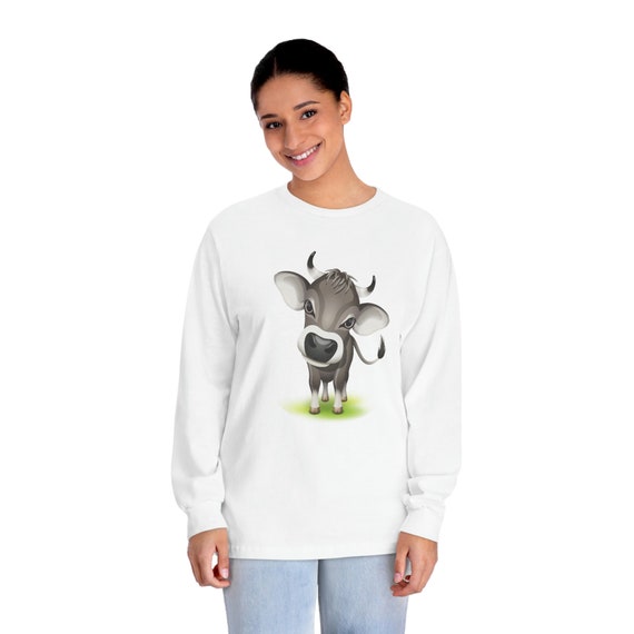 Unisex Classic Long Sleeve T-Shirt - Switzerland, Swiss, cow, Alps, Suisse, Swiss Abroad, Swiss American, Swiss fans, Svizzera, gift
