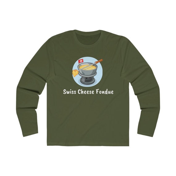 Men's Long Sleeve Crew Tee- SWISS WEAR- for Switzerland lover, Swiss-Americans, Swiss-Abroad, Swiss