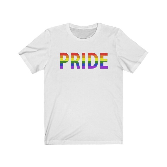 Unisex Jersey Short Sleeve Tee - show your pride- wear with pride, proud, LGBTQ, couples, same-sex, love is love, gift, diversity, inclusive