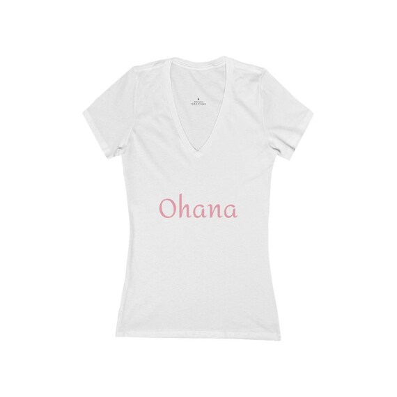 Women's Jersey Short Sleeve Deep V-Neck Tee - 185