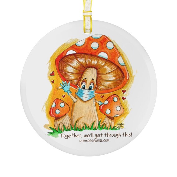 Glass Ornament - Stay strong Morgan Hill