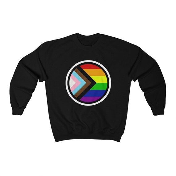 Unisex Heavy Blend Crewneck Sweatshirt - show your pride, lgbt, flag, pride, june, proud, trans, non binary, justice, equality, diversity